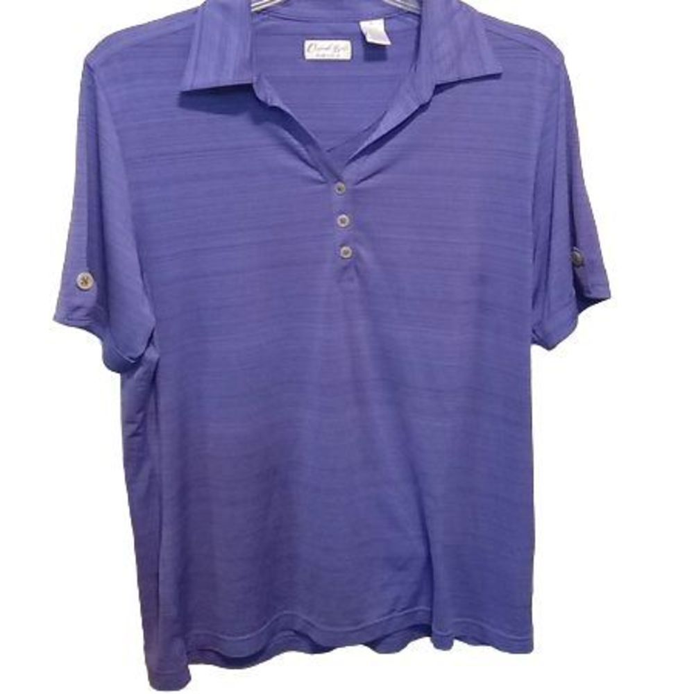 Oxford Golf‎ Stretch Purple Polo Shirt Men's Size XL